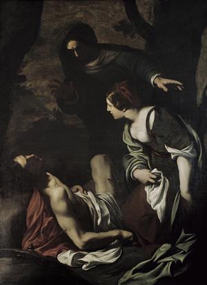 San Sebastiano curato dalle pie donne 